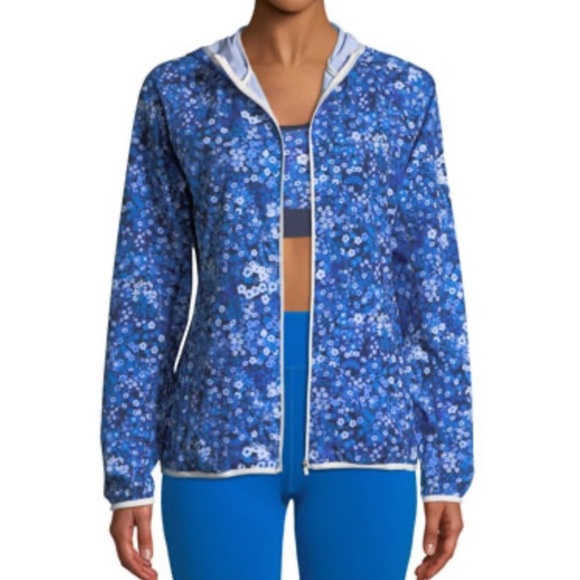 Tory Burch Blue Floral Jacket - Picture 3 of 9